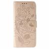 For Samsung Galaxy XCover7 Pro Case Wallet Stand Imprinted Rose Butterfly PU Leather Phone Cover