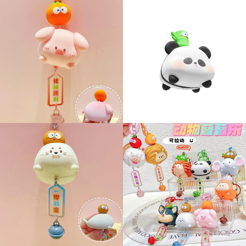 Charming Resin Keychain With Playful Fruit Animal Characters And Colorful Designs For Collectors