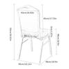 Long Stretch Dining Chair Cover Protectors Banquet Chair Skirt Seat Slipcover for Hotel Wedding Ceremony Removable Cover