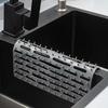 Silikon Spülbecken Trenner Schutzmatte Küchenspüle Sattel Hitzebeständig Rutschfest Spülbeckenmatte Abtropfmatte Schnell Trocknend