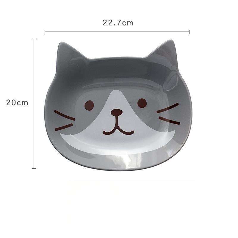 Japanese Cute Cat Dish Creative Ceramic Seasoning Dish Porcelain Dipping Saucer Plate Snack Plate Kitchen Supplies Tableware
