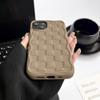 Słodkie cukierki 3D Cookies Square Grid Pattern etui na telefon iPhone 15Pro 11 12 13 14 Pro Max matowe silikonowe etui odporne na wstrząsy