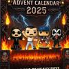 Legends of Rock Metal Advent Calendar 2025 24-Day Countdown Box with Musical Character Collectibles Gifts for Fans Christmas Halloween Decoration