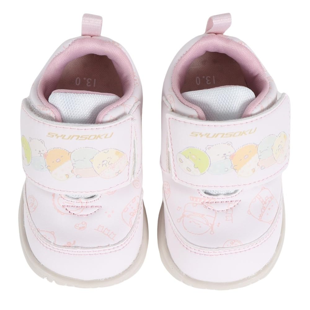 Baby Shoes Sneakers Sumikko Gurashi Wide Lightweight Foot Development Boys Girls SJB 1130 Pink cm [Shunsoku] 12-15cm 14.5