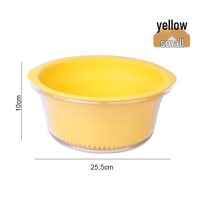 Double-Layer Large Capacity Kitchen Colander & Washing Basin