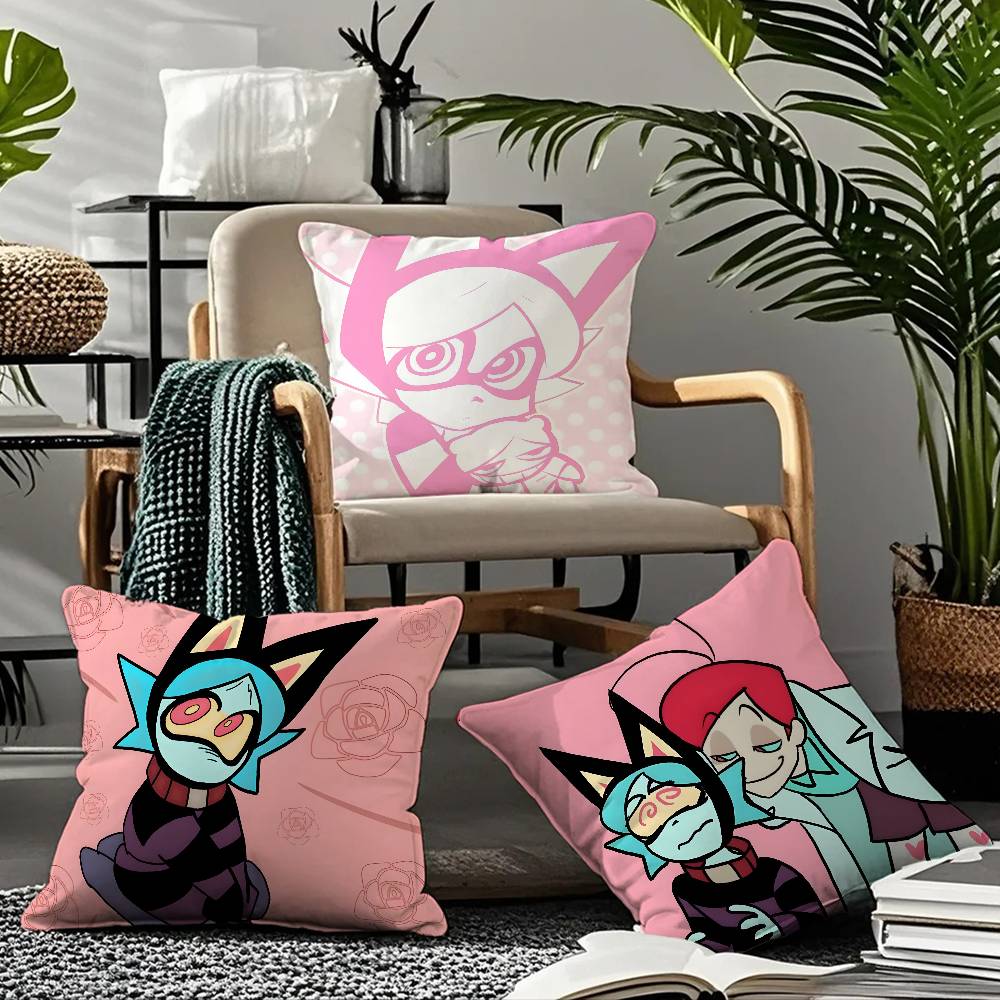 P-Psychocuties Mimi Anime Kissenbezug Komfort Sofa Bett Seidig elegant Unsichtbarer Reißverschluss Kundenspezifischer dekorativer Kissenbezug