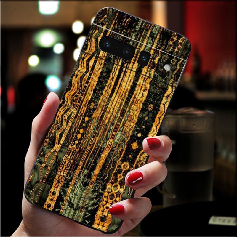 

Phone Case For Google Pixel 10 9 Pro XL 9A 8 7 6 Pro Pixel 8A 7A 6A Pixel 8 7 6 5 Kiss Gustav Klimt Golden Tears painting Google Pixel 10 Pro