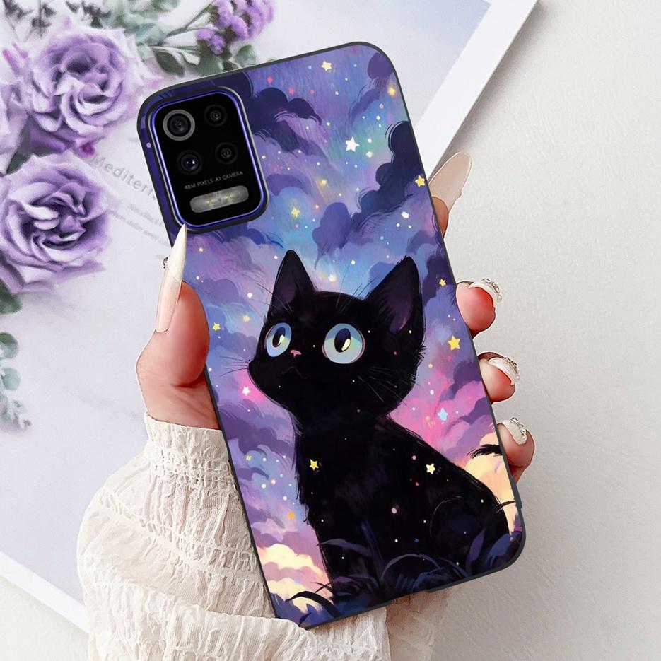 For LG K52 K62 2020 Case LM-K520 LM-K525 Stylish Love Heart Painted Cover Soft TPU Phone Case For LG K62 K 52 LGK52 LGK62 Fundas
