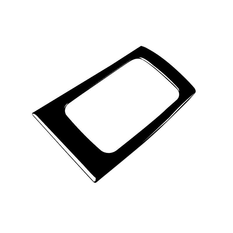 

For BMW 3 Series E90 E92 E93 M3 2 Door 2005-2012 Car Styling Rear Row Seat Middle Storage Box Frame Soft Carbon Fiber Trim Piano Black