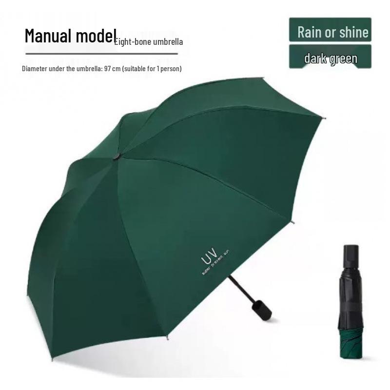 Durable Semi-Automatic UV-Resistant Folding Sun Umbrella for Students