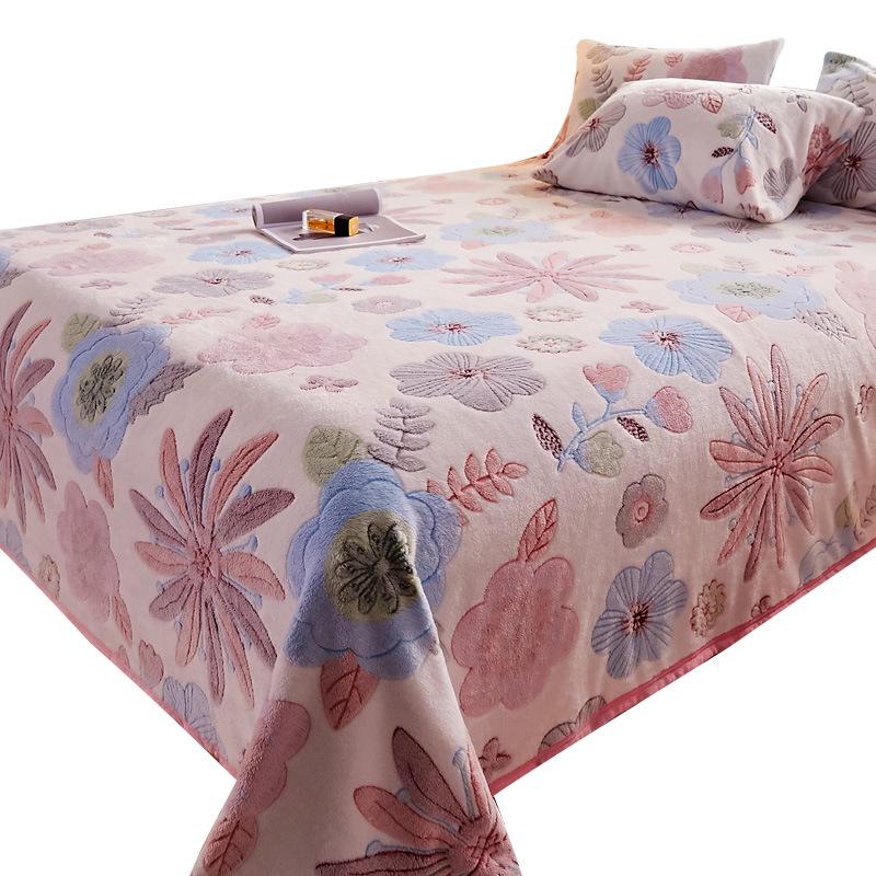 Flannel Snowflake Quilt & Blanket for Sofa or Bed