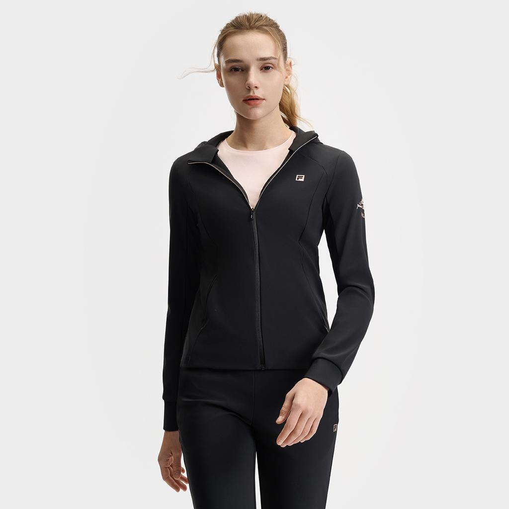 New FILA Fitness Jackets Coats Women's Black A11W521502F-BK