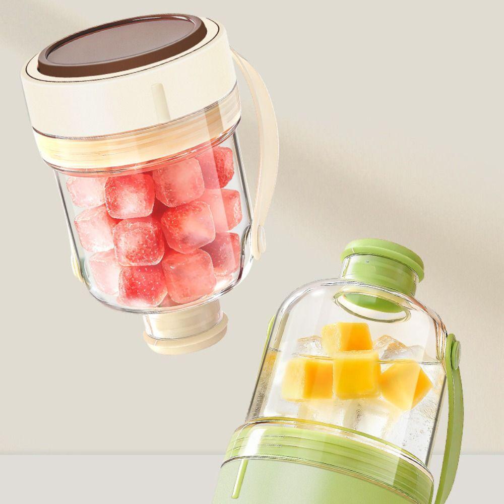 2 in 1 Ice Cube Water Bottle Silicone Ice Cube Molds DIY Ice Cube Kettle  Home