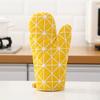 2Pcs Heat Resistant Oven Gloves Thick Cotton Mitts for Baking Grilling Microwave Non-Slip Kitchen Gloves for Hot Pots Cast Iron