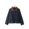 2025 Autumn Cotton Stretch Barn-Style Denim Jacket: Retro Loose, Versatile, Short Outerwear Top