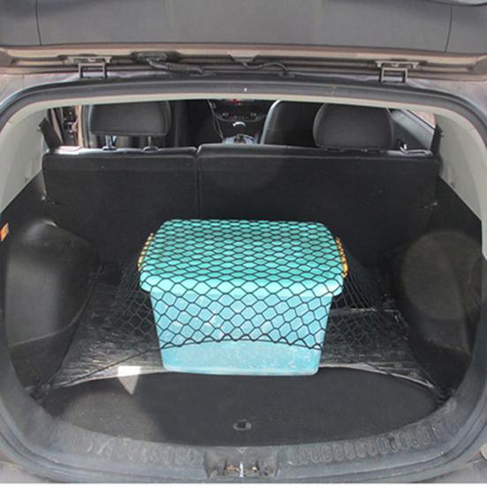 Car Cargo Net Lightweight with Four Hooks Polypropylene Fiber Universal Truck Net for Car Roof