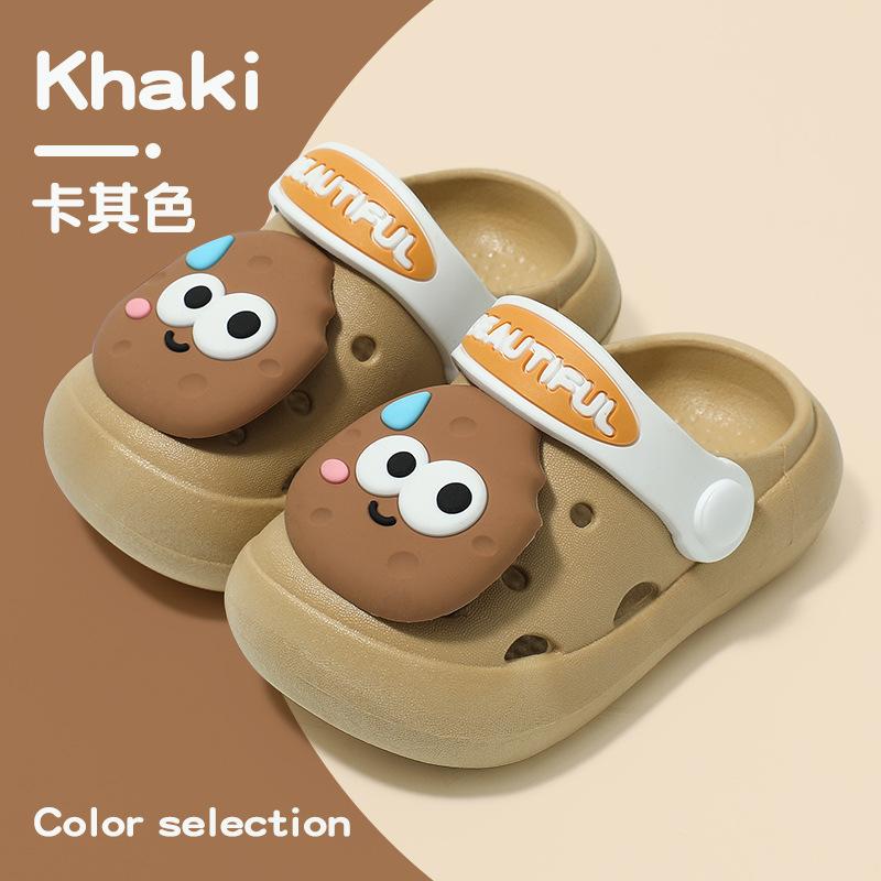 Kids Summer Closed Toe Slippers Soft Sole Non Slip Cute Baby Sandals Boys Girls Indoor Outdoor Home Shoes