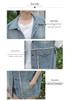 Women's 2026 Korean Style Blue Denim Vest - Loose, Sleeveless Fashion Layering Outerwear