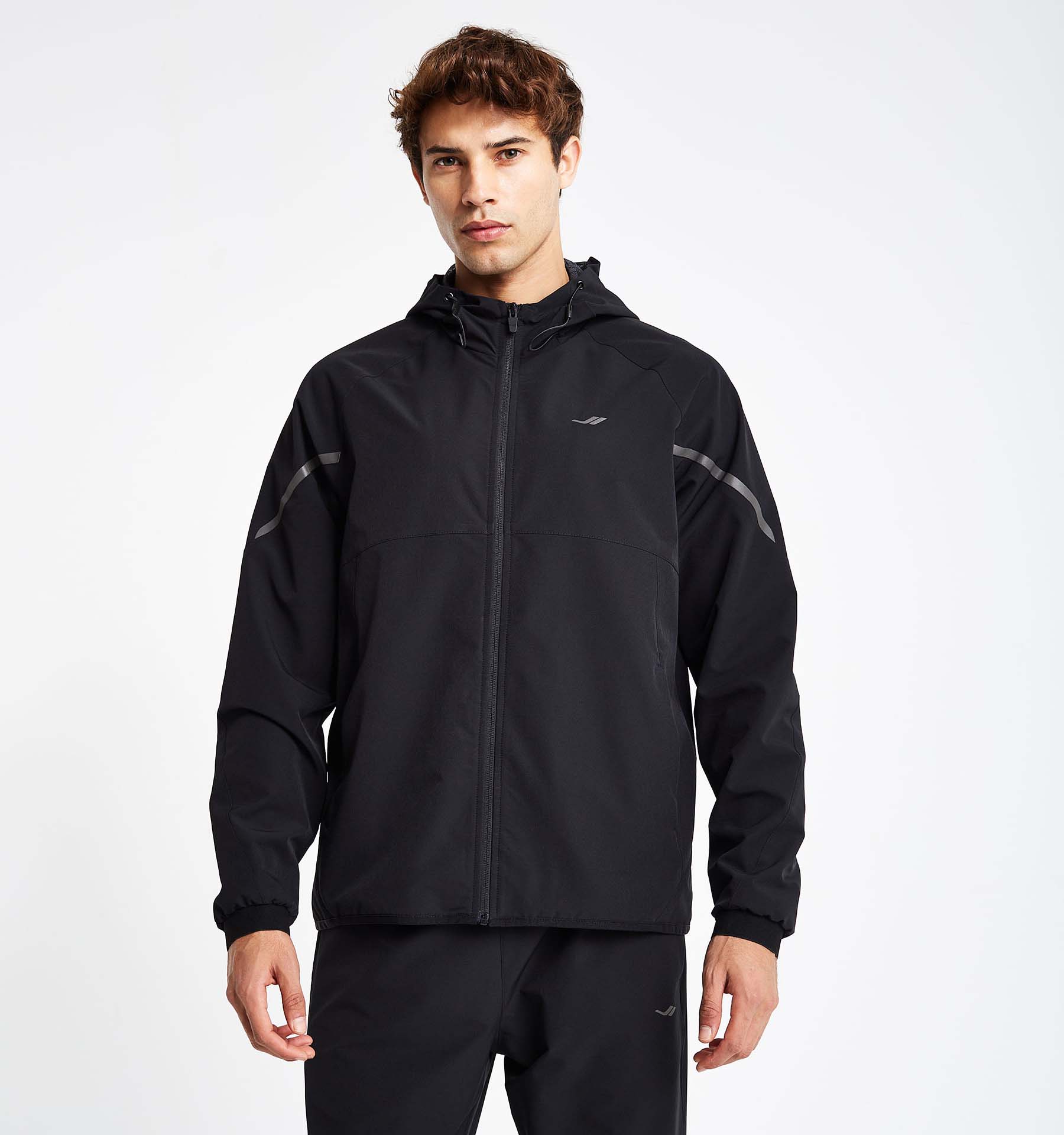

Чоловіча толстовка з капюшоном на блискавці 24N-1148 XXL чорний