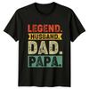 Legend Husband Dad Papa Unisexs TShirt Papa Fatherhood Fathers Day Gift For Him