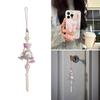 Stylish Jellyfish Wind Chime Glass Pendant Phone Decoration Portable Accessory for Nature Inspire Aesthetics Wear