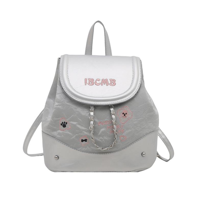 

Casual versatile niche women s backpack new mini small backpack cute splicing large capacity oblique span bag