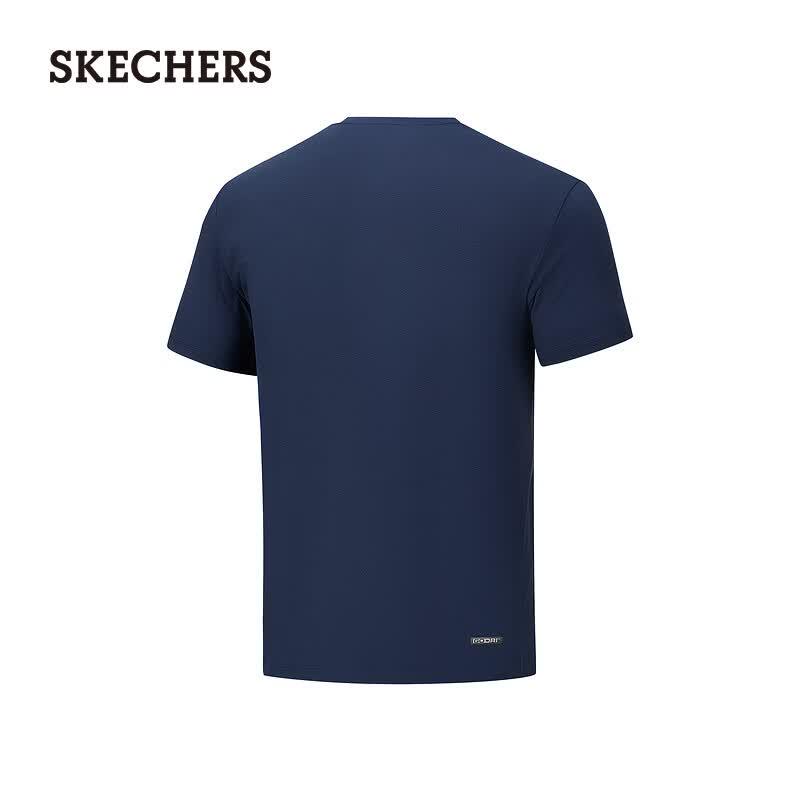 Skechers Men's Lightweight Moisture-Wicking Knit Short Sleeve T-Shirt