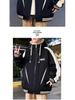 Men's Winter Fleece-Lined Hooded Baseball Jacket - Loose Fit, Plus Size Trend.