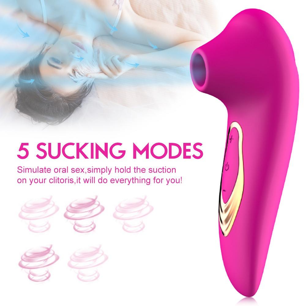 5-Speed Powerful Suction Massager: Intimate G-Spot and Clitoral Stimulation Toy