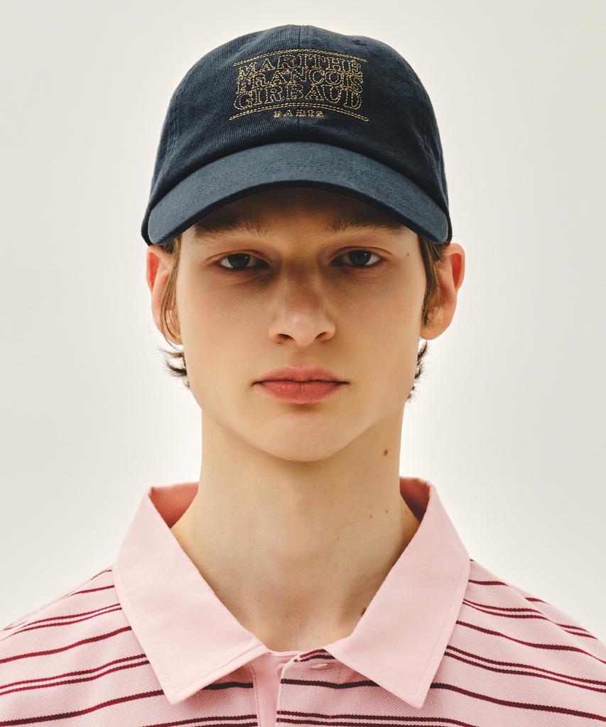 Malittepeulangsowajeobeo Doodle Classic Logo Covered Cap Dark Blue