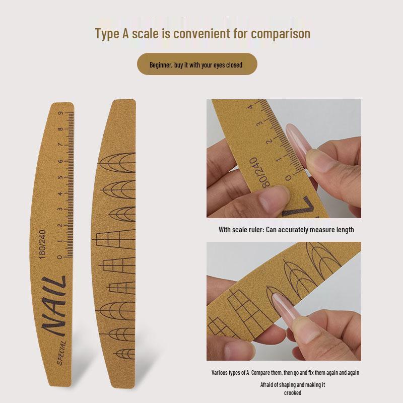 Washable Wear-Resistant Double-Sided Nail File & Buffer