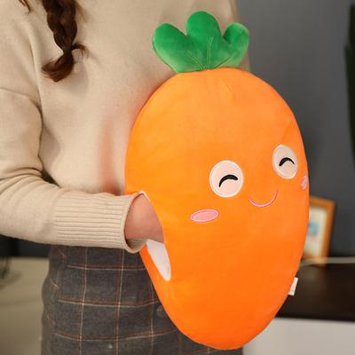 Carrot Doll Hand Warm Pillow for Children's Early Education Plush Toy Sofa Cushion Gift