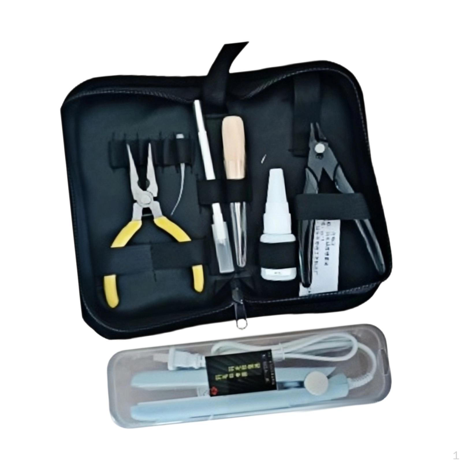 Starting Stringing Clamp Tool Set Manual with Storage Bag Restring Equipment