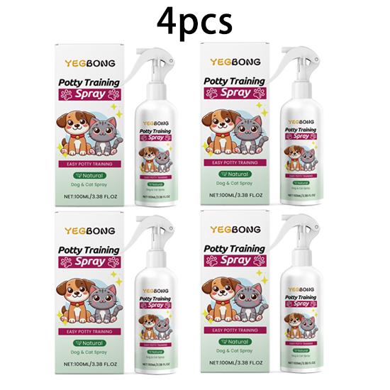 Yegbong pet toilet training spray to guide cats and dogs to defecate at fixed points, natural formula for indoor and outdoor use 100ml