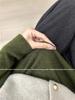 Olive Green Women's Slimming Knit Sweater - Autumn/Winter Half-High Neck Base Layer