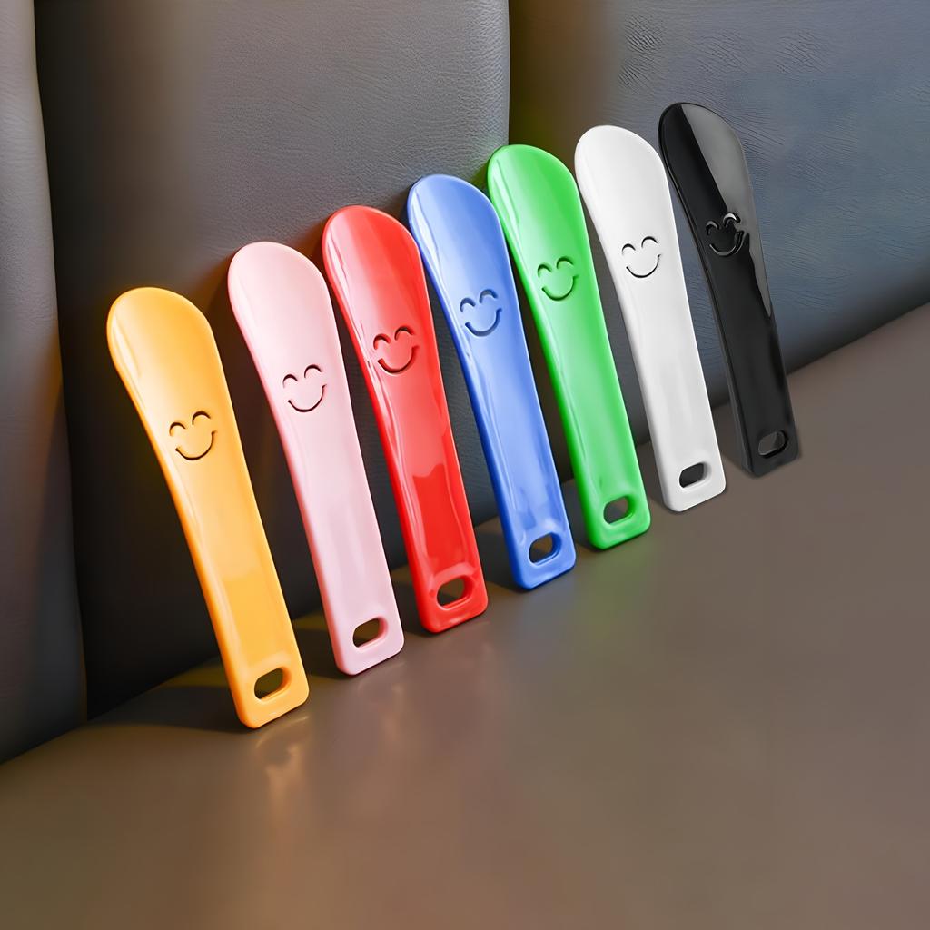 Face Portable Shoehorn - Durable Plastic, Easy-to-Use for Boots & Sneakers, Hand Washable