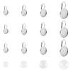 DIY Earrings Making Kits 304 Stainless Steel Lever Hoop Earring Components Transparent Half Round Glass Cabochons Stainless Steel Color