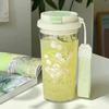 Summer Straw Cup Portable and Portable for Girls Drop Resistant Large Capacity Dual Drink Office Water Cup High-capacity
