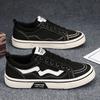 Spring breathable canvas shoes new high-top casual shoes men's lace-up soft-soled flat baseplate shoes