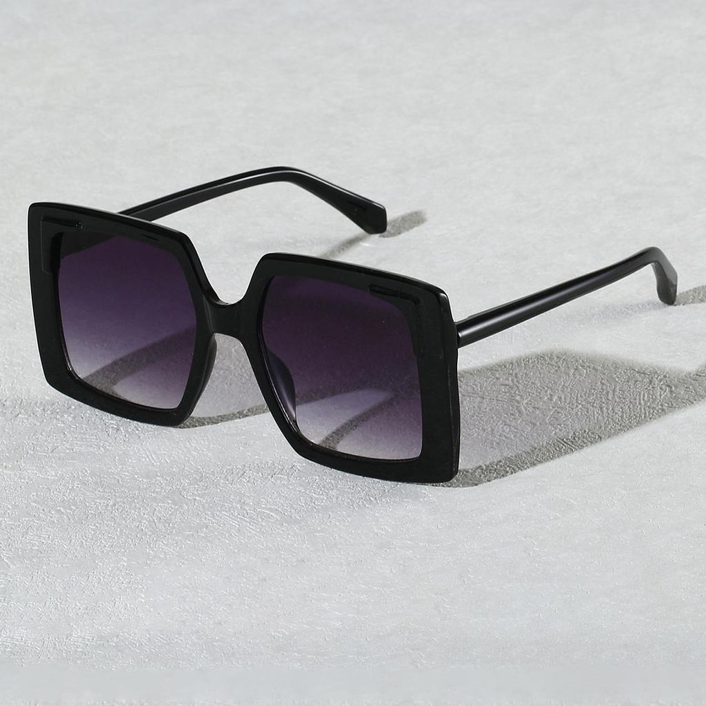 High Quality High End Designer Style Retro Edgy Punk Trendy Oversized Square Shaped Female For Both Male Sun Glasses