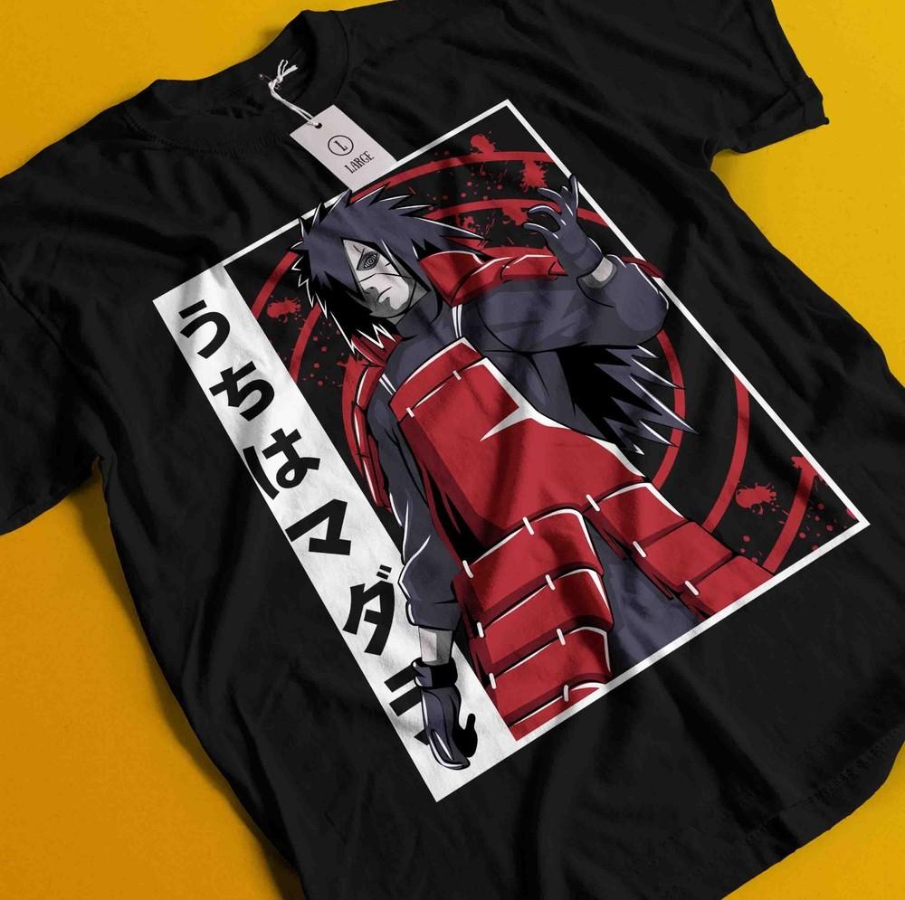 

Naruto Shirt Hashirama Senju T-Shirt Madara Uchiha Anime Manga Obito Unisex Tee 4XL