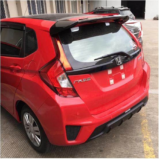 for honda fit jazz Spoiler 2014-2017 fit jazz Spoiler OYB High Quality ABSMaterial Car Rear Wing Primer Color spoiler