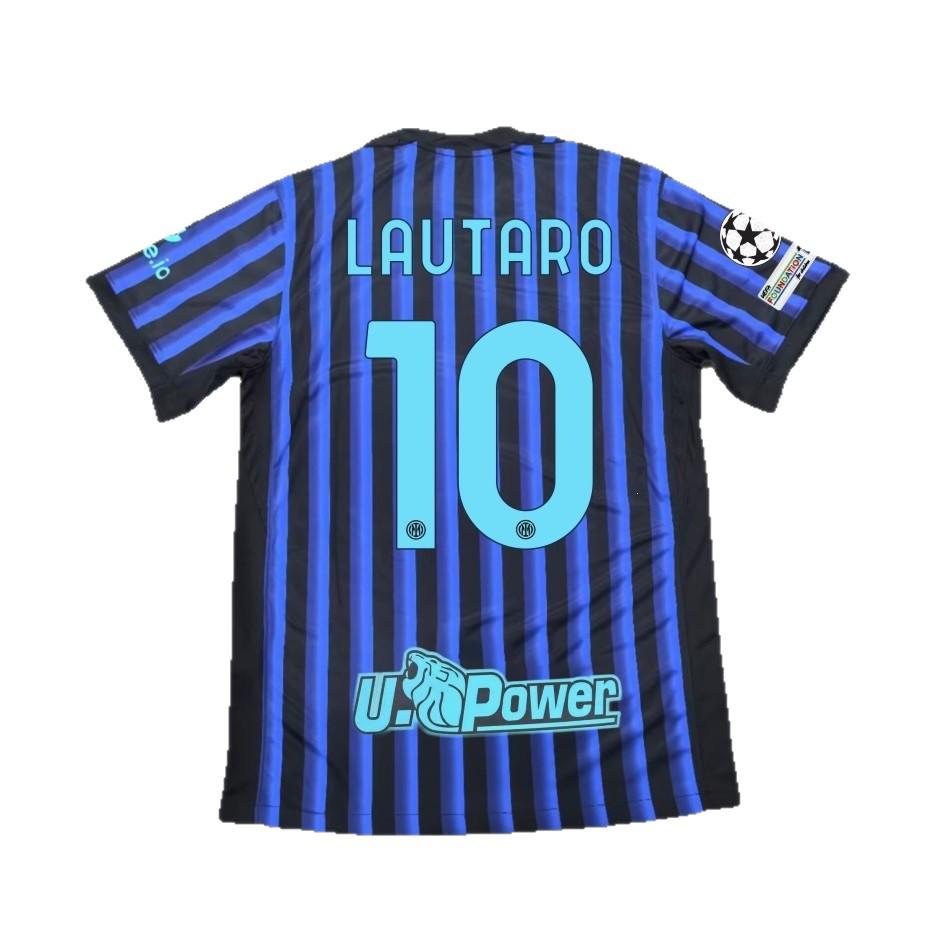 Inter Milan Home Jersey: Fan Edition with Lautaro #10 & Barella #23 L