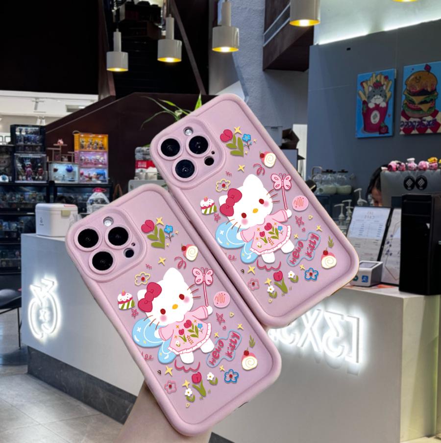 Sanrio TK Sandpaper Cute Pink Phone Case for Apple 11