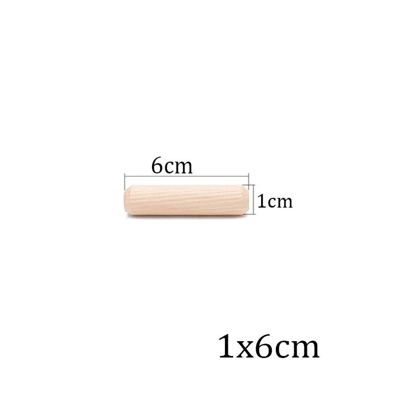 100/50 stücke Holzbearbeitung Dübel Handwerk Dübel Pins Stangen Set Möbel Beschlag Dübel Pin Holz Schrank Schublade Runde Geriffelte Holz