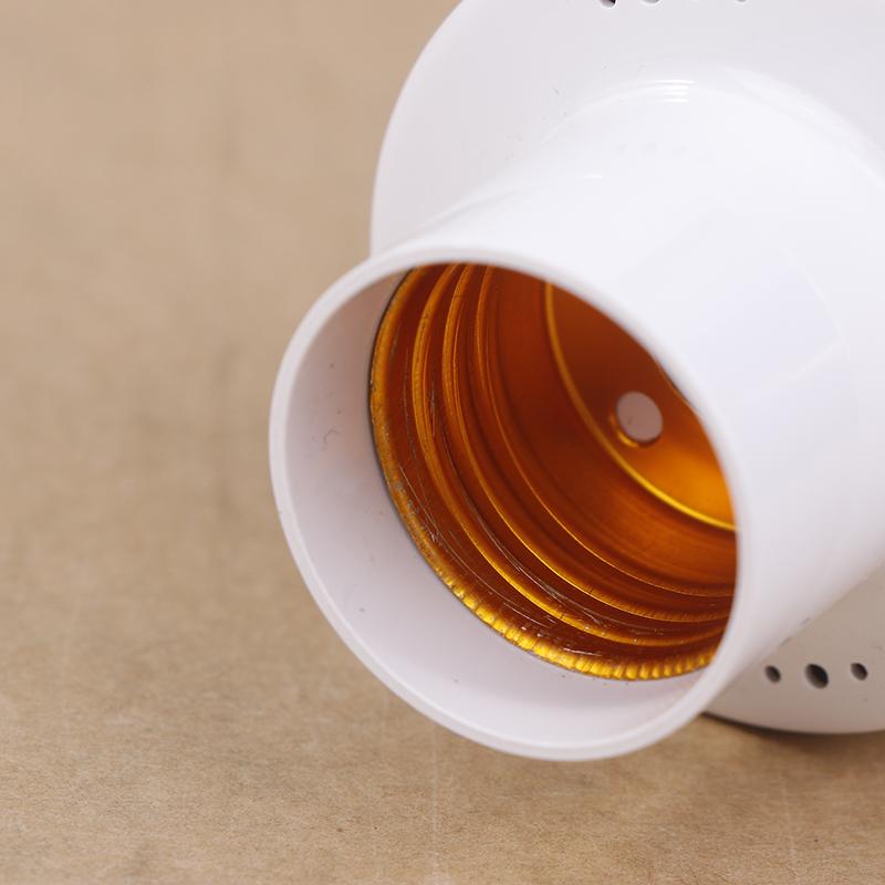 E27 Radar Induction Lamp Holder White Ceiling Light Lamp Bulb Fixing Base Stand Light Bulb Holder Lamp Socket For Home