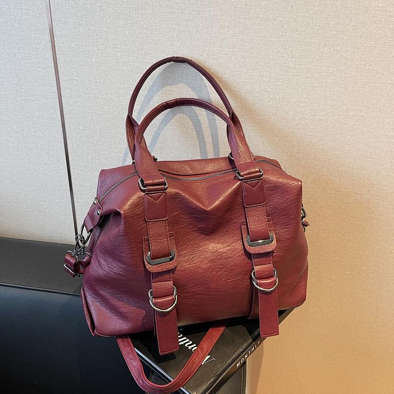 PU Leather Underarm Bag Retro Crossbody Bag with Adjustable Strap Tote Bags for Women