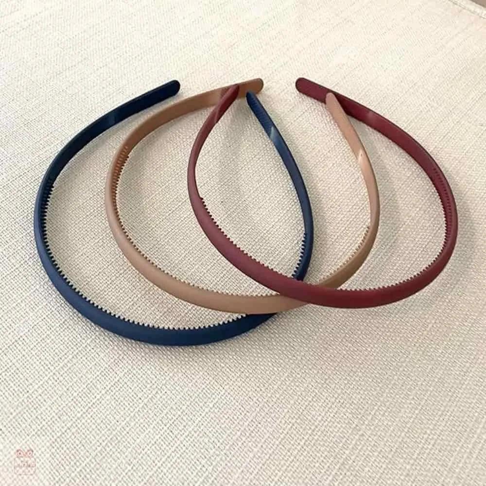 Thin hairband, hair band, hair ring, plastic headband, basic headband 1-Slim Headband-Black