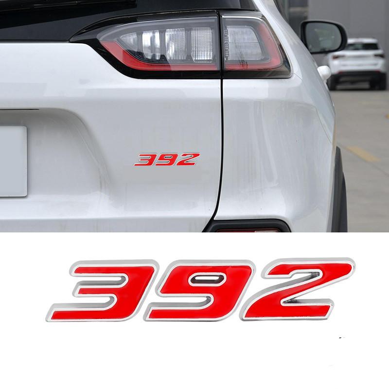 Metal 392 6.4L Car Engine Emblem Car Stickers For Hemi 345 Hemi Charger Caravan Durango Caliber Journey Challenger Avenger Badge