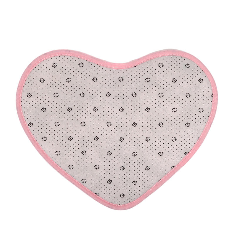 Heart Shaped Rugs Soft Non Slip Doormat Washable Water Absorbent Rugs for Home Entrance Bathroom Shower Floor Decor